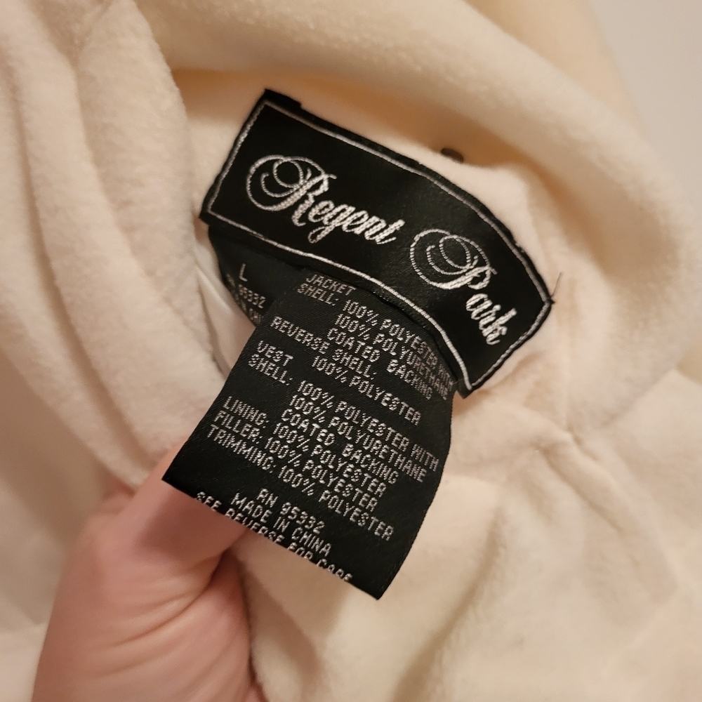 Reversible ivory fleece jacket - Picture 5 of 6